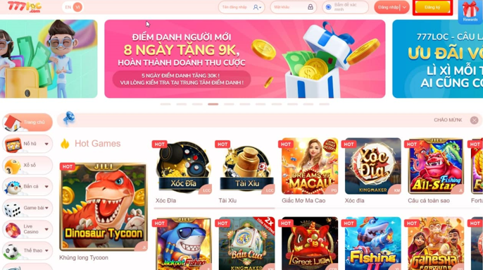 Tải App 777loc Casino - Game 777 đổi thưởng mới nhất